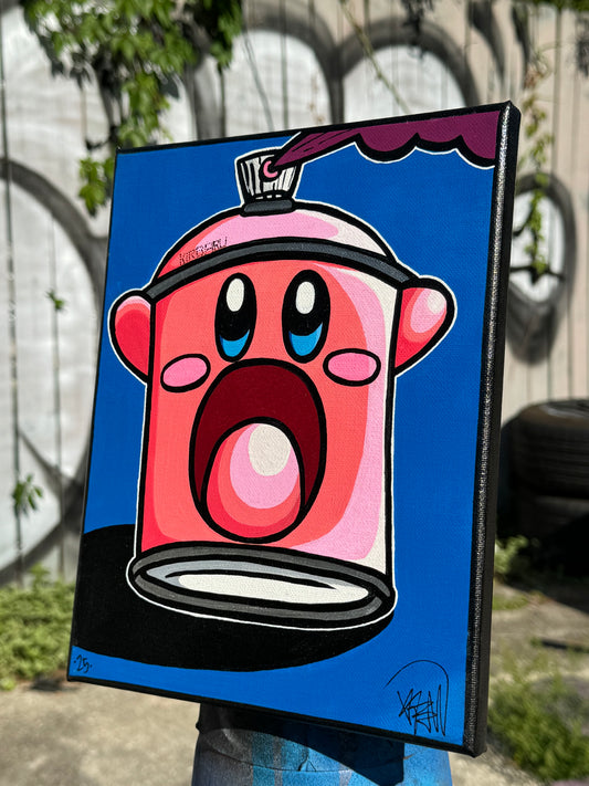 Kirby Cantoon Canvas 8x10”