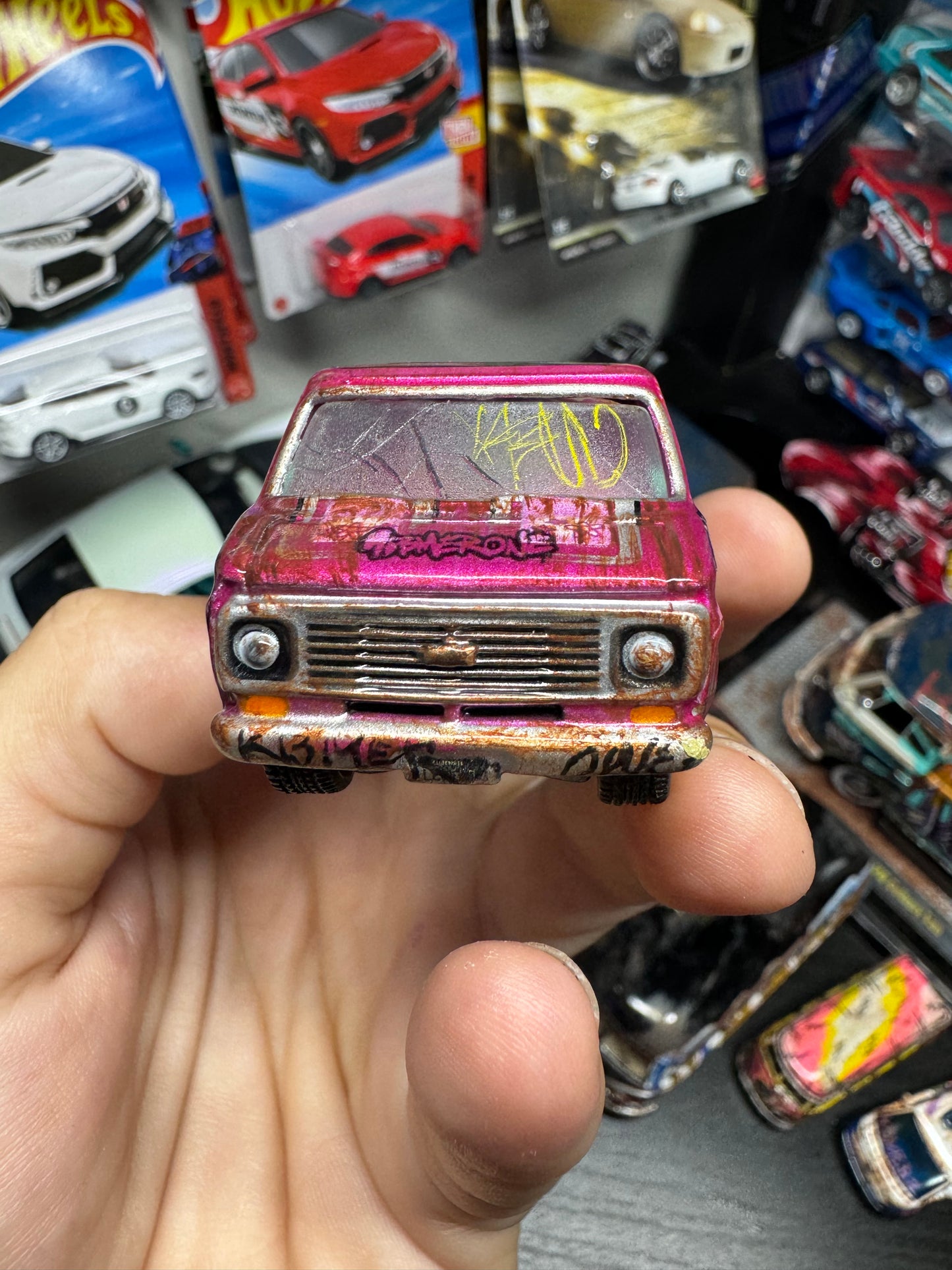 Graffiti Boogie 76 Dodge Tradesman Van Johnny Lighting (1 of 1)