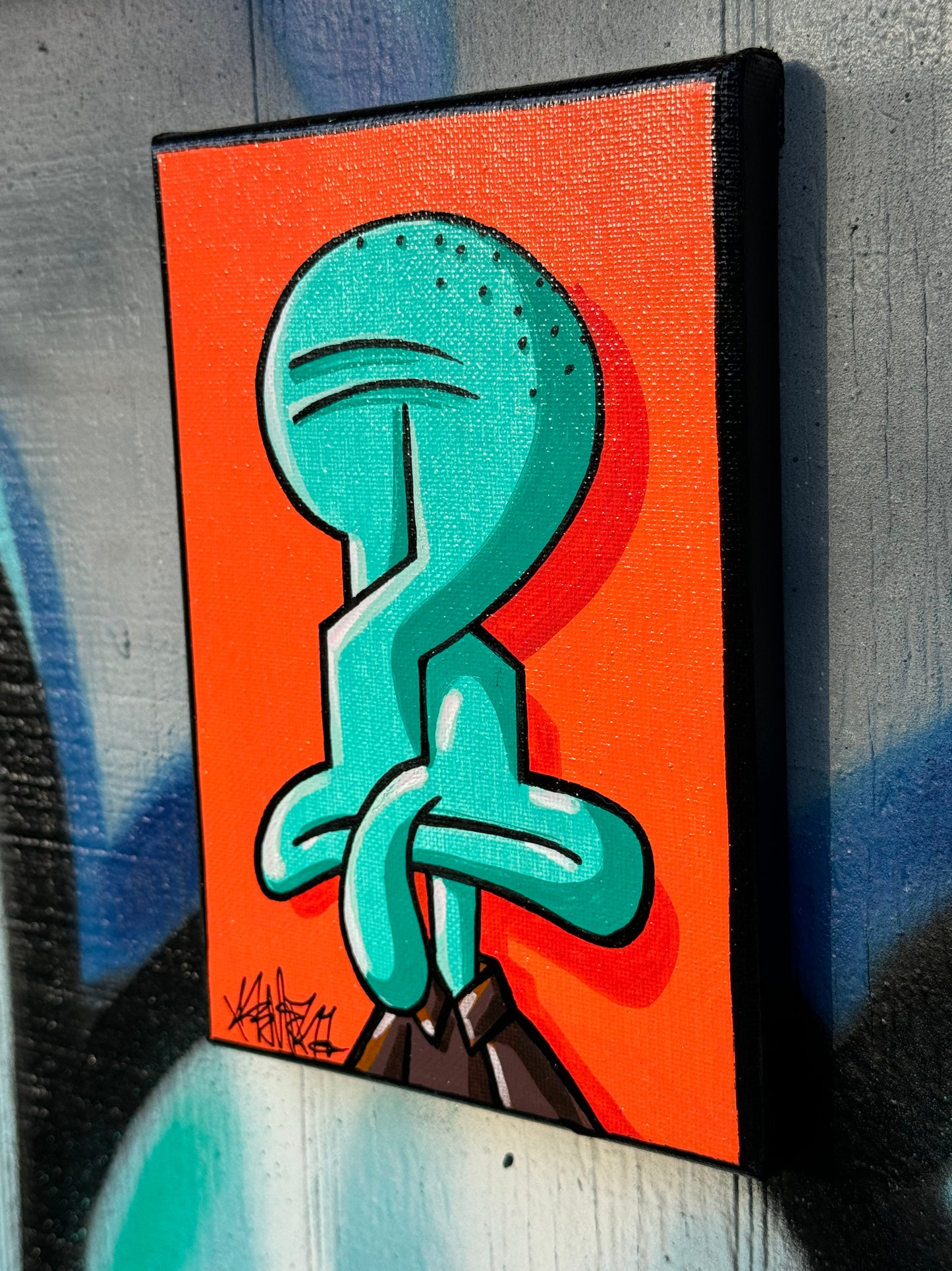 90s S Squidward Canvas