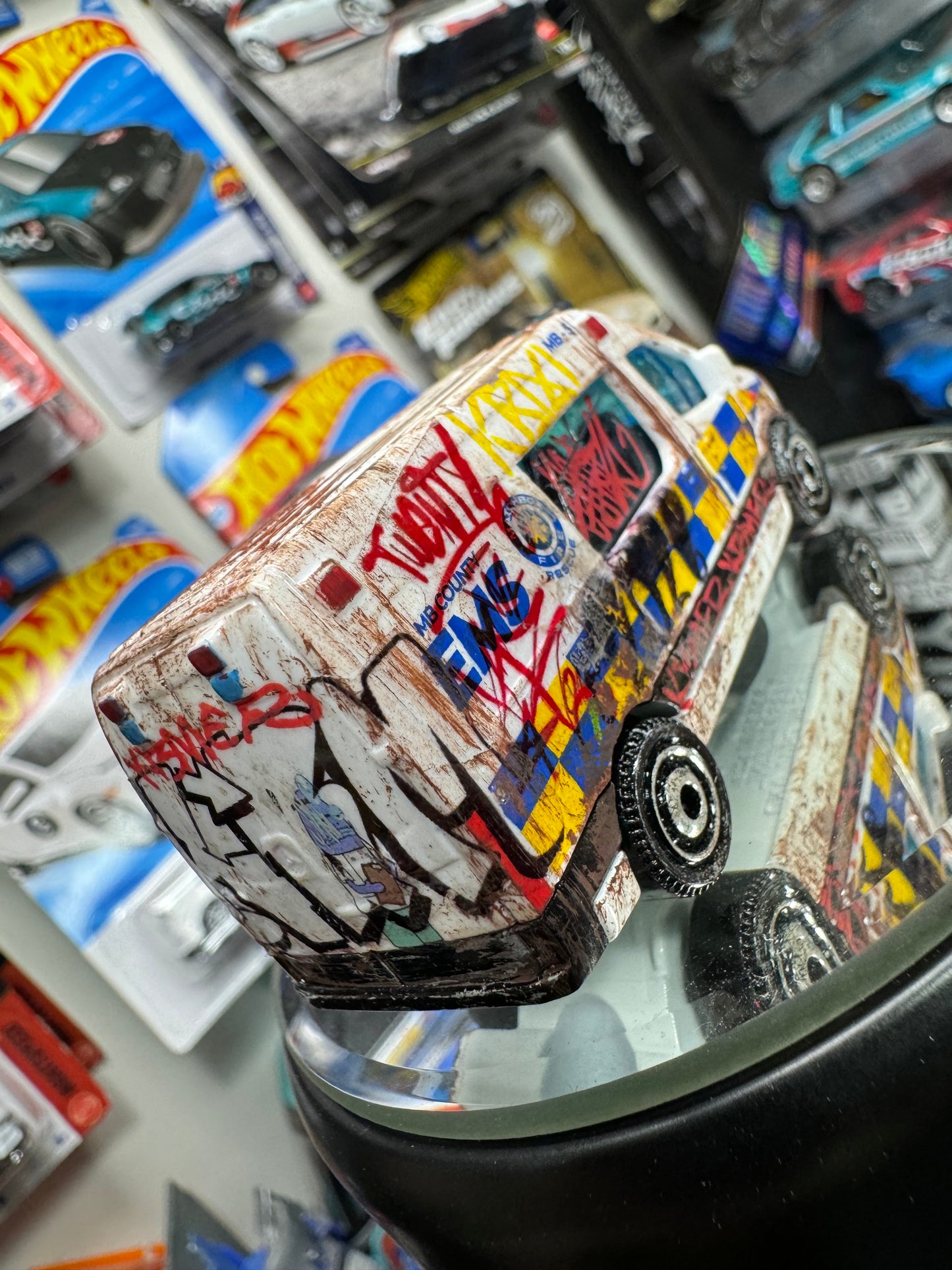 Graffiti Ambulance Matchbox (1 of 1)