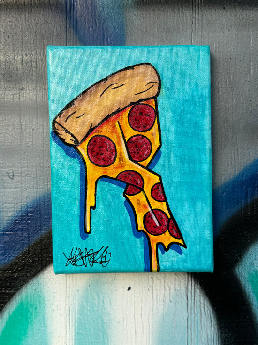 90s S Pizza Canvas