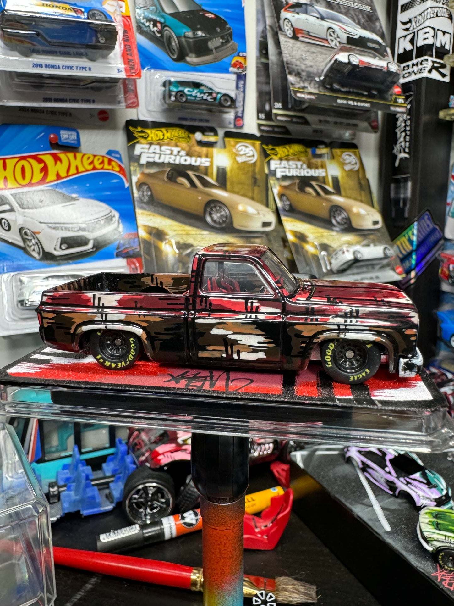 Custom Manga C10 Chevy Truck Hot Wheels (1 of 1)