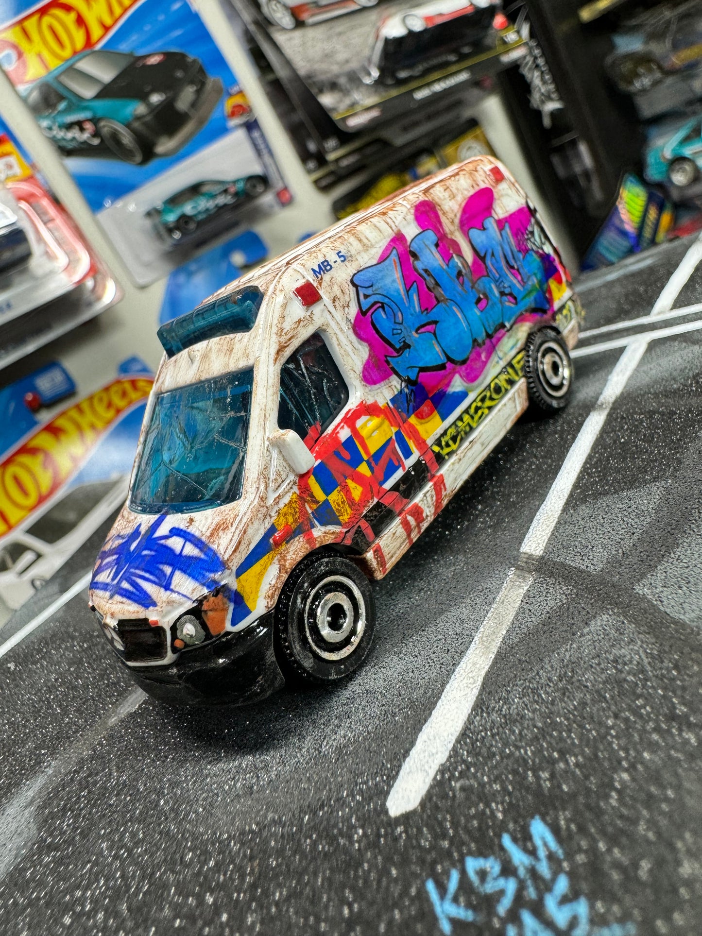 Graffiti Ambulance Matchbox (1 of 1)