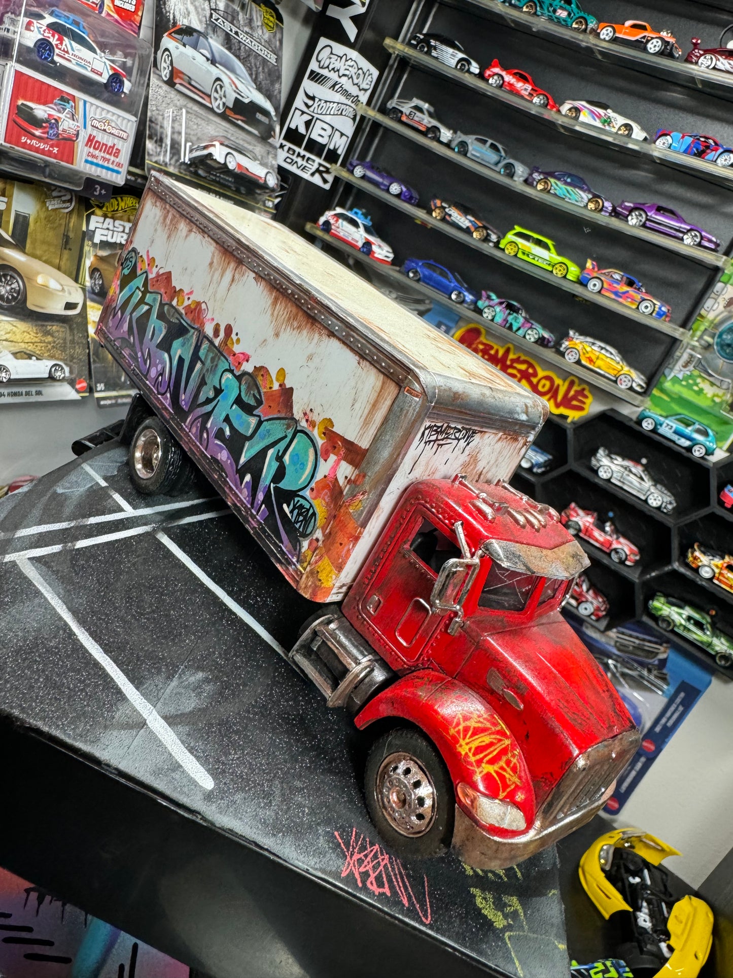 Graffiti Peterbilt Box Truck