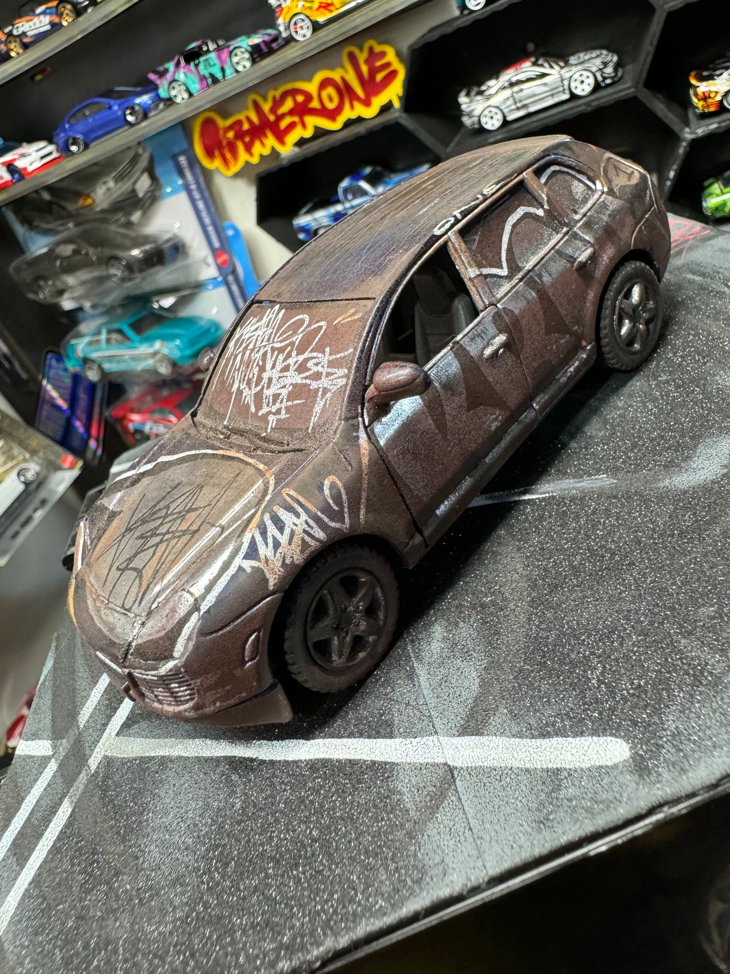 Graffiti Porsche Truck