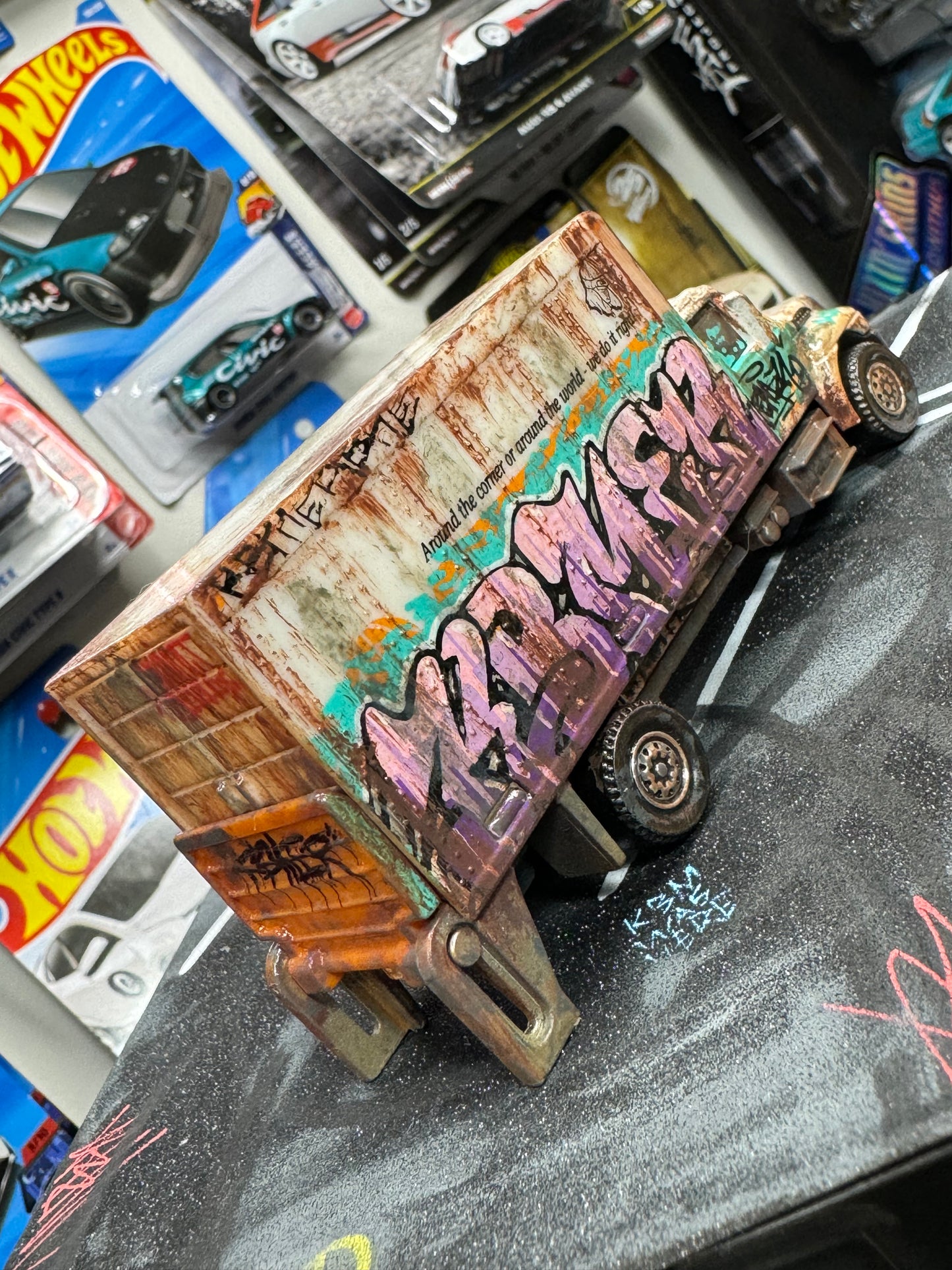 Graffiti Box Truck Matchbox (1 of 1)