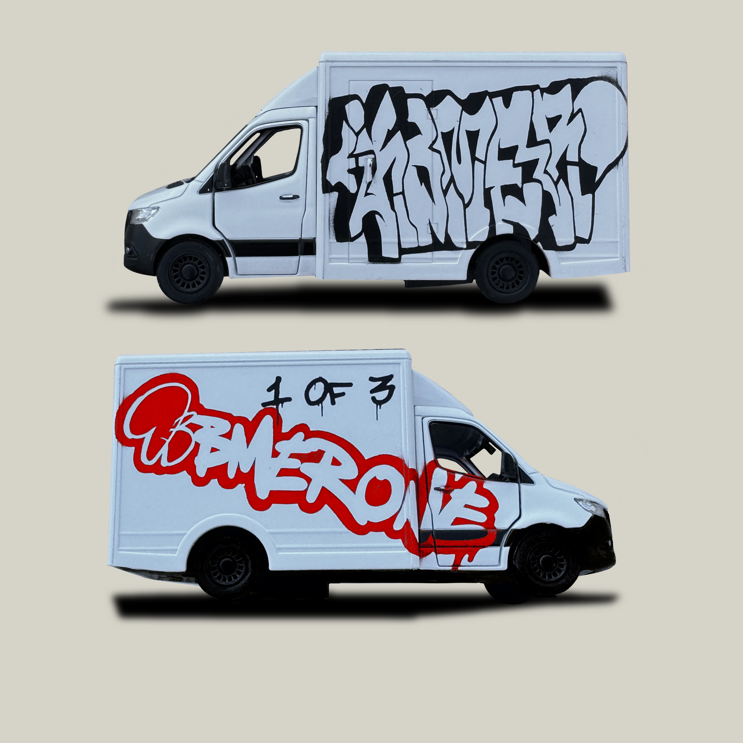 (1 of 3) Kbmerone Graffiti Box Truck