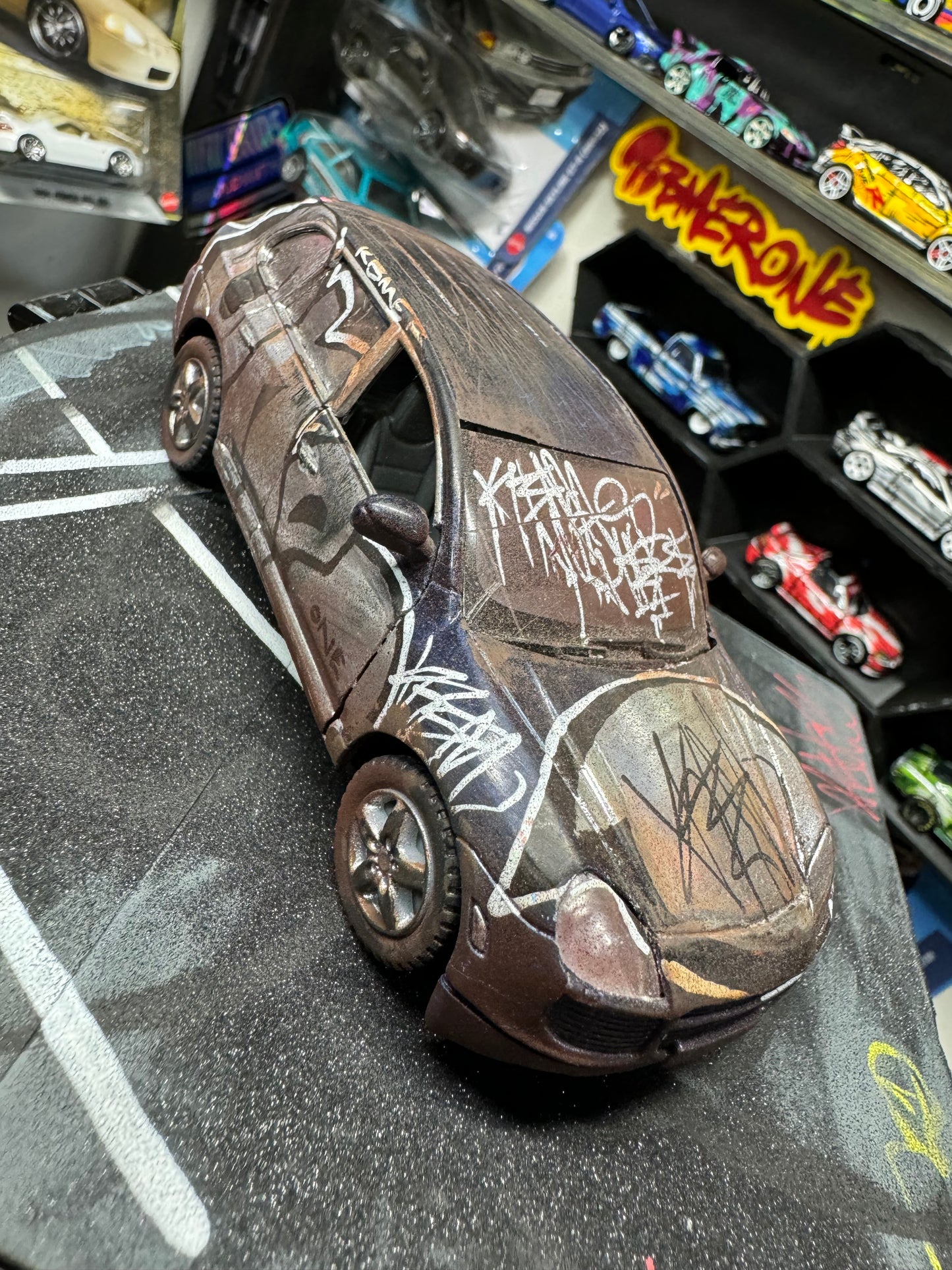 Graffiti Porsche Truck