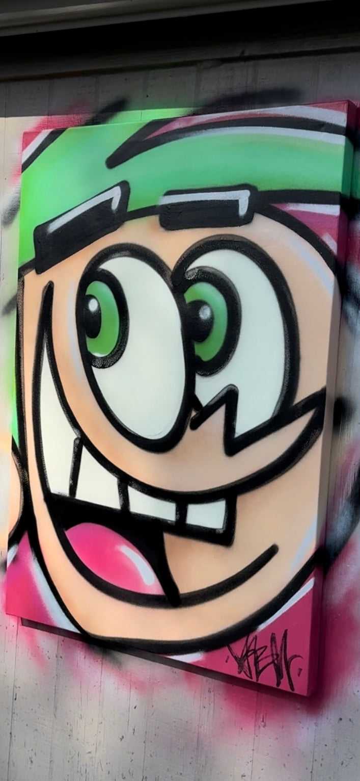 Fairly Odd Parents Cosmo 24x36” Canvas