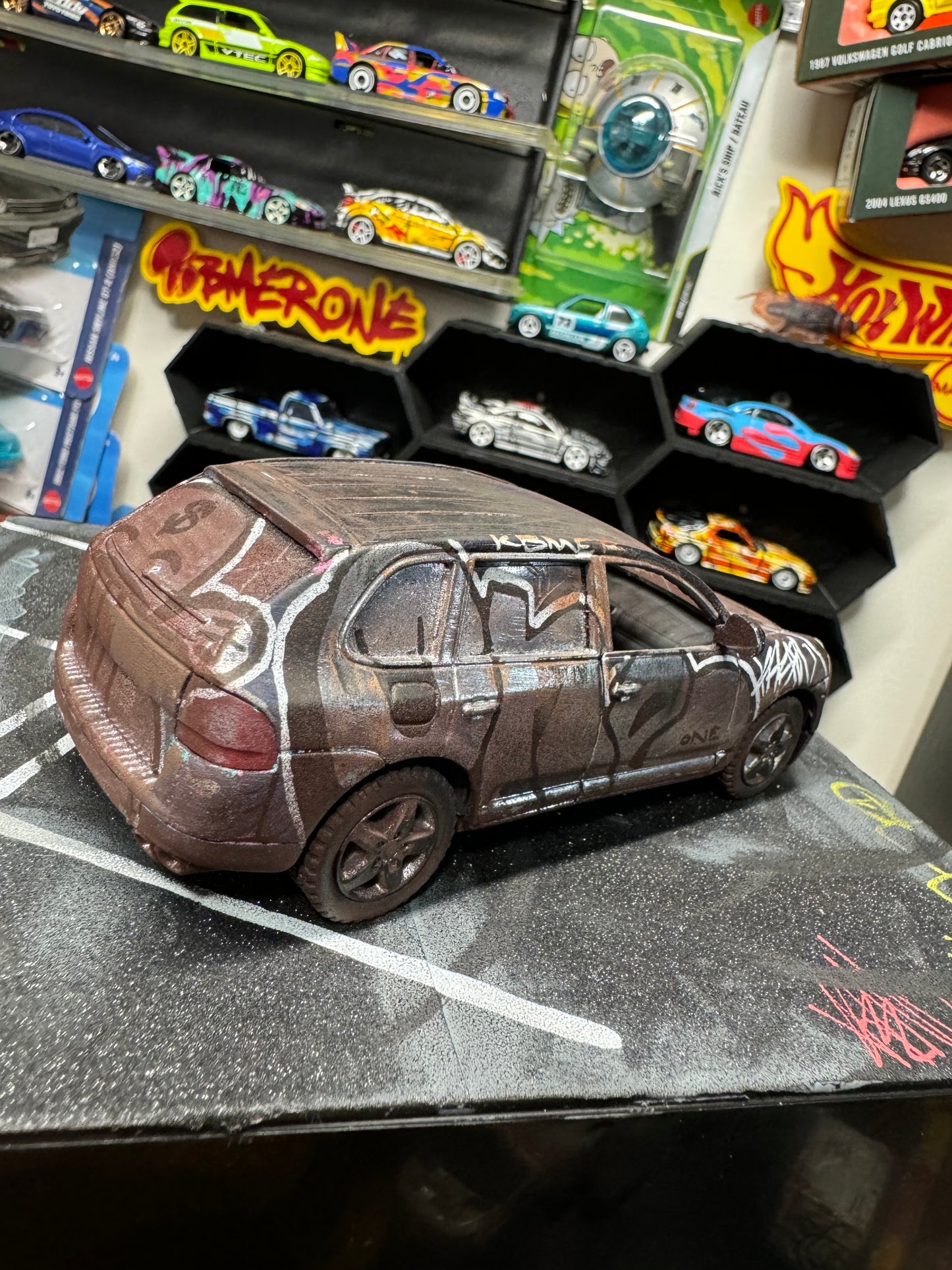 Graffiti Porsche Truck