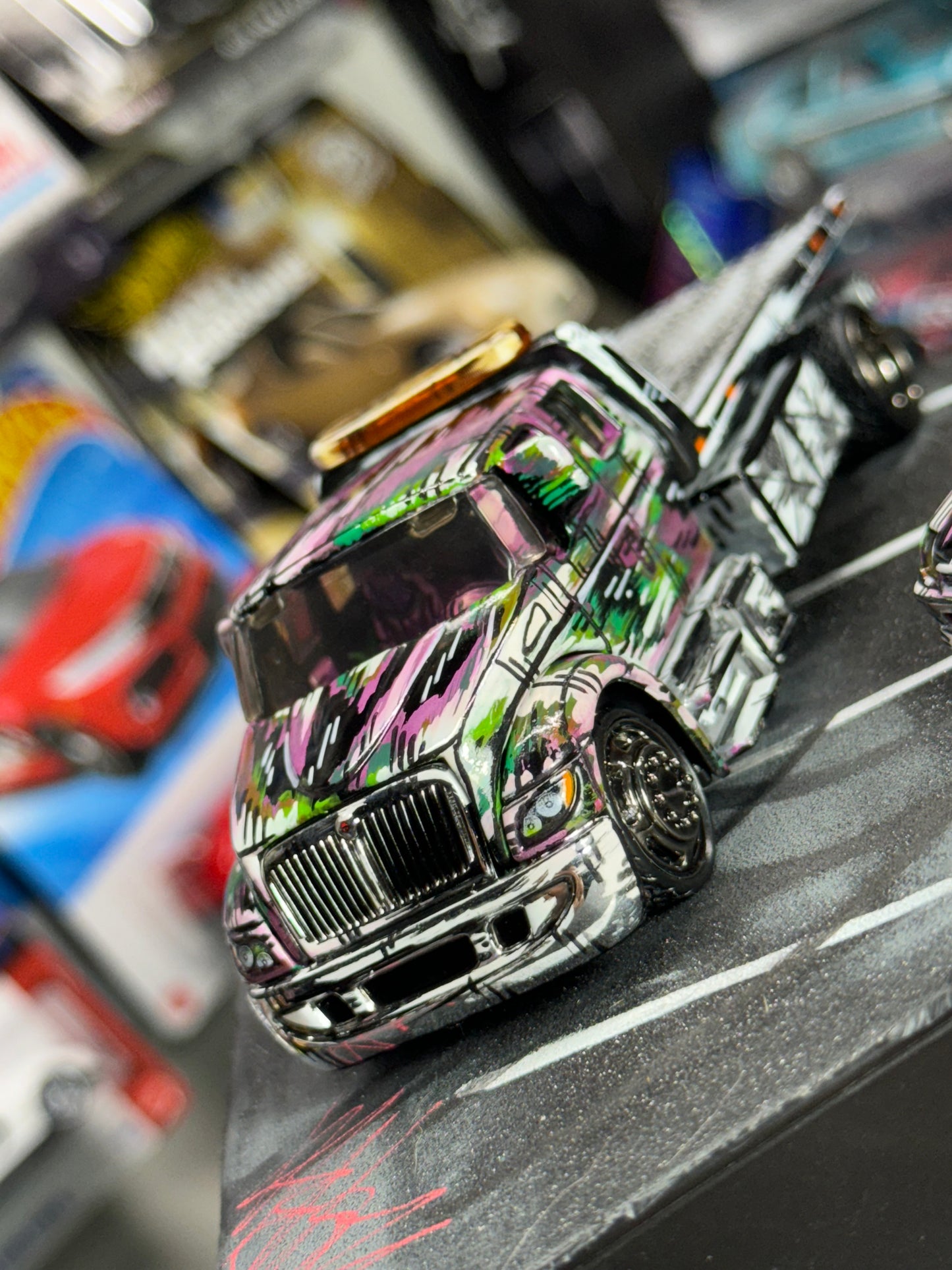 Custom Manga Tow Truck & Honda Prelude (1 of 1)