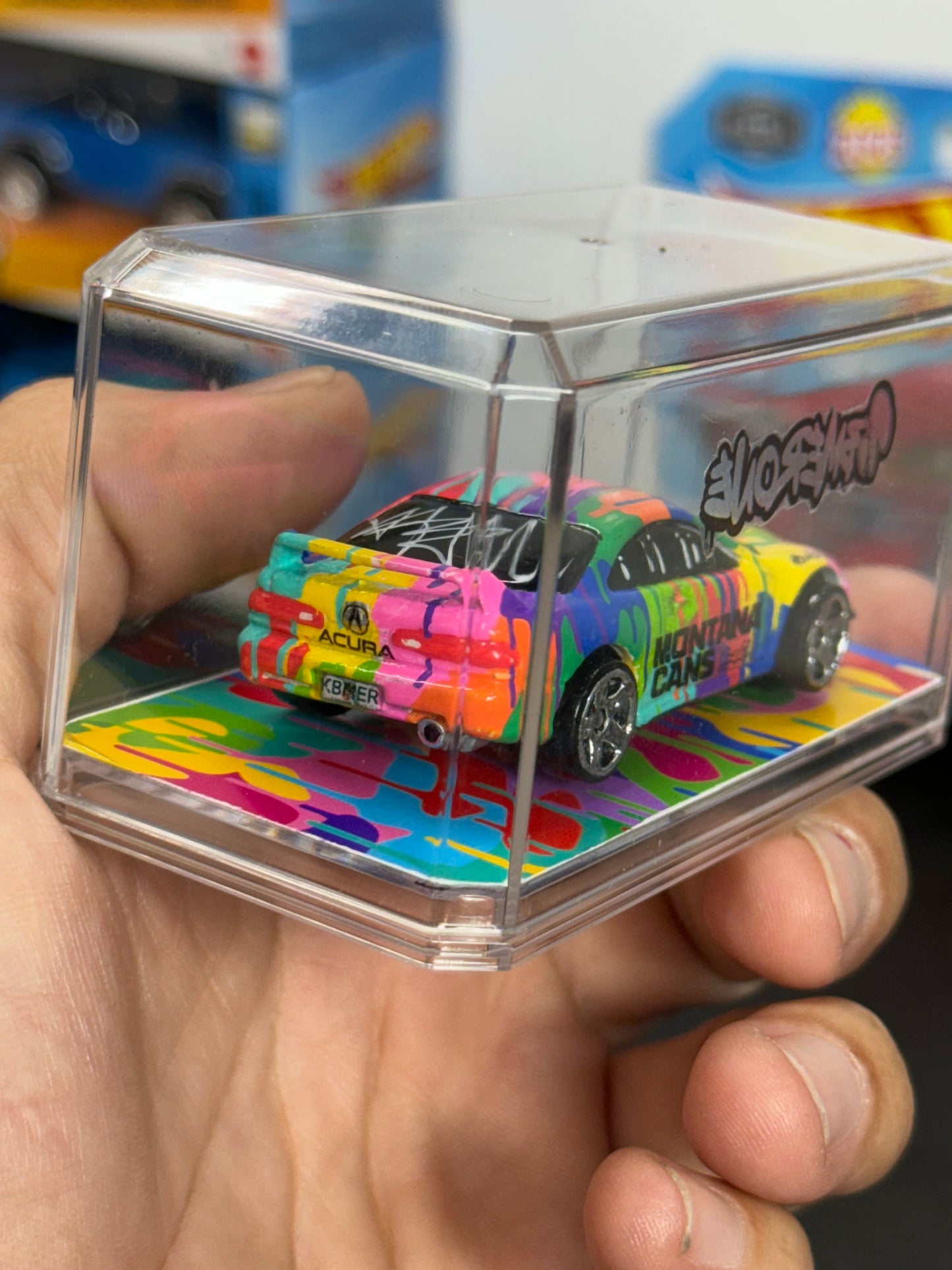 Rainbow Drip Acura Integra Hot Wheel