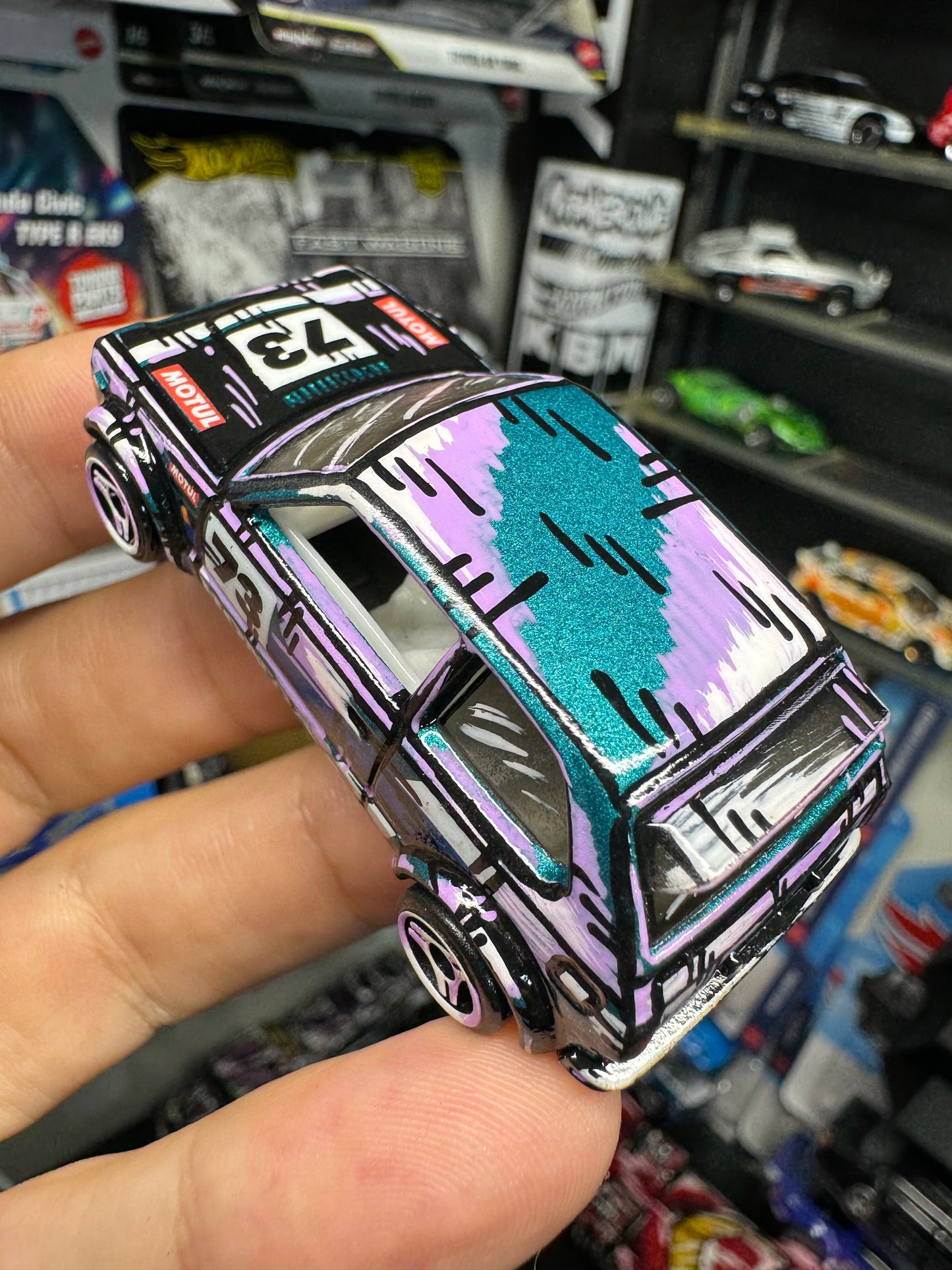 Manga 73 Honda Civic Custom Hot Wheels (1 of 1)