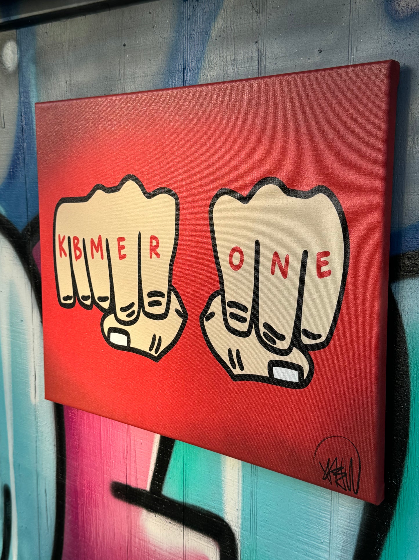 Kbmer One Toy Fist Canvas