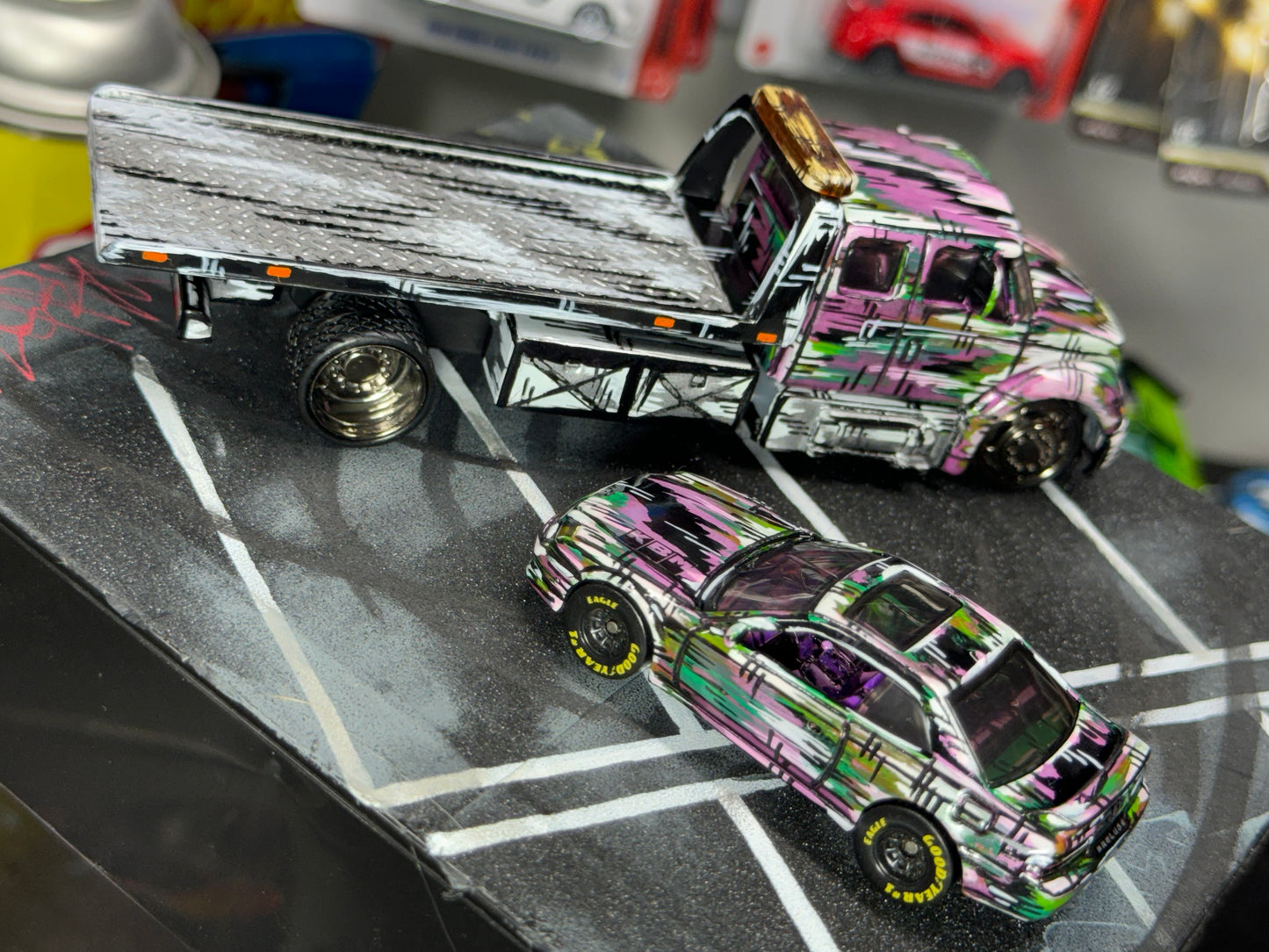 Custom Manga Tow Truck & Honda Prelude (1 of 1)