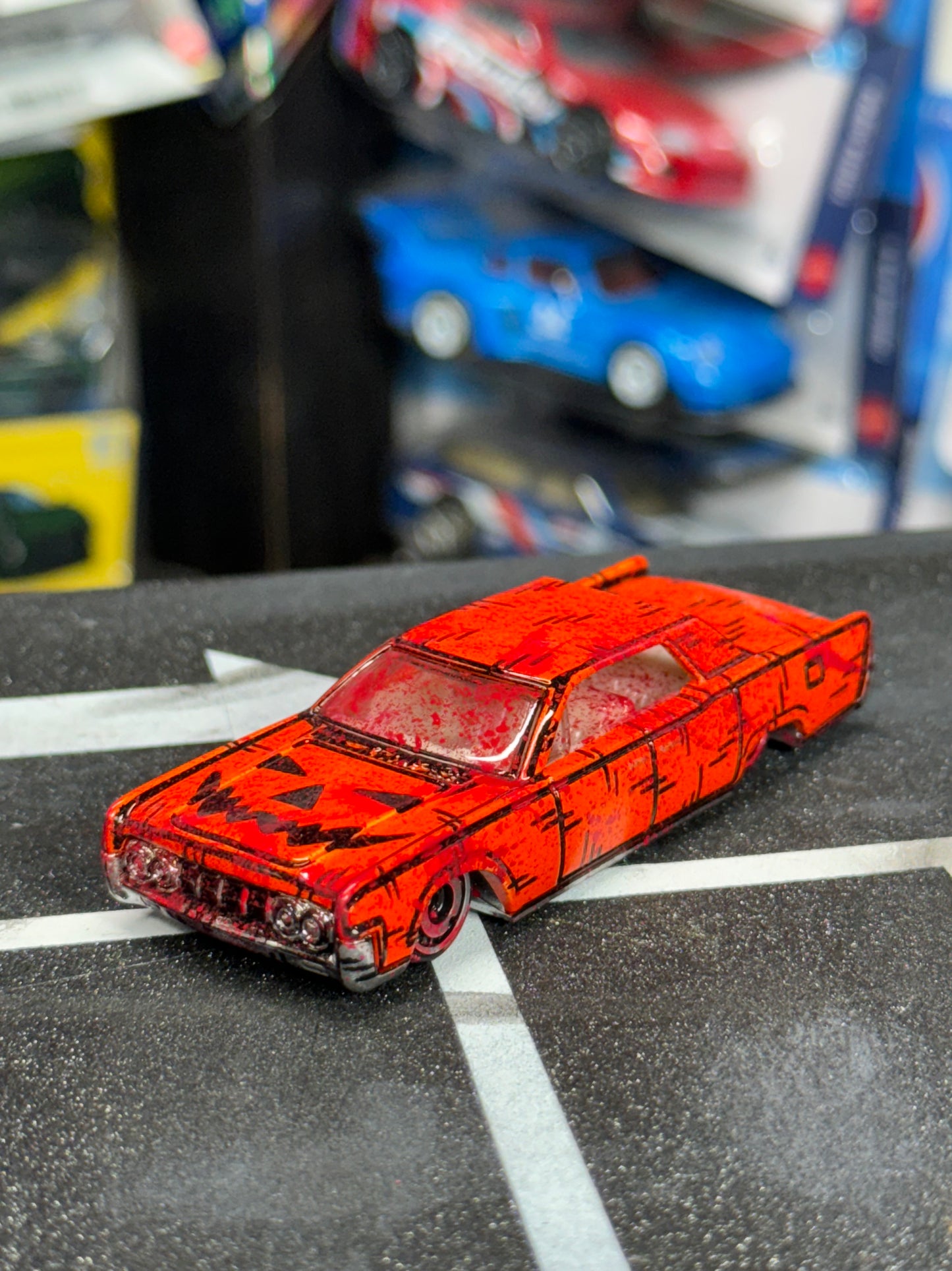 Manga Halloween Pumpkin Lincoln Continental Hot Wheels (1 of 1)