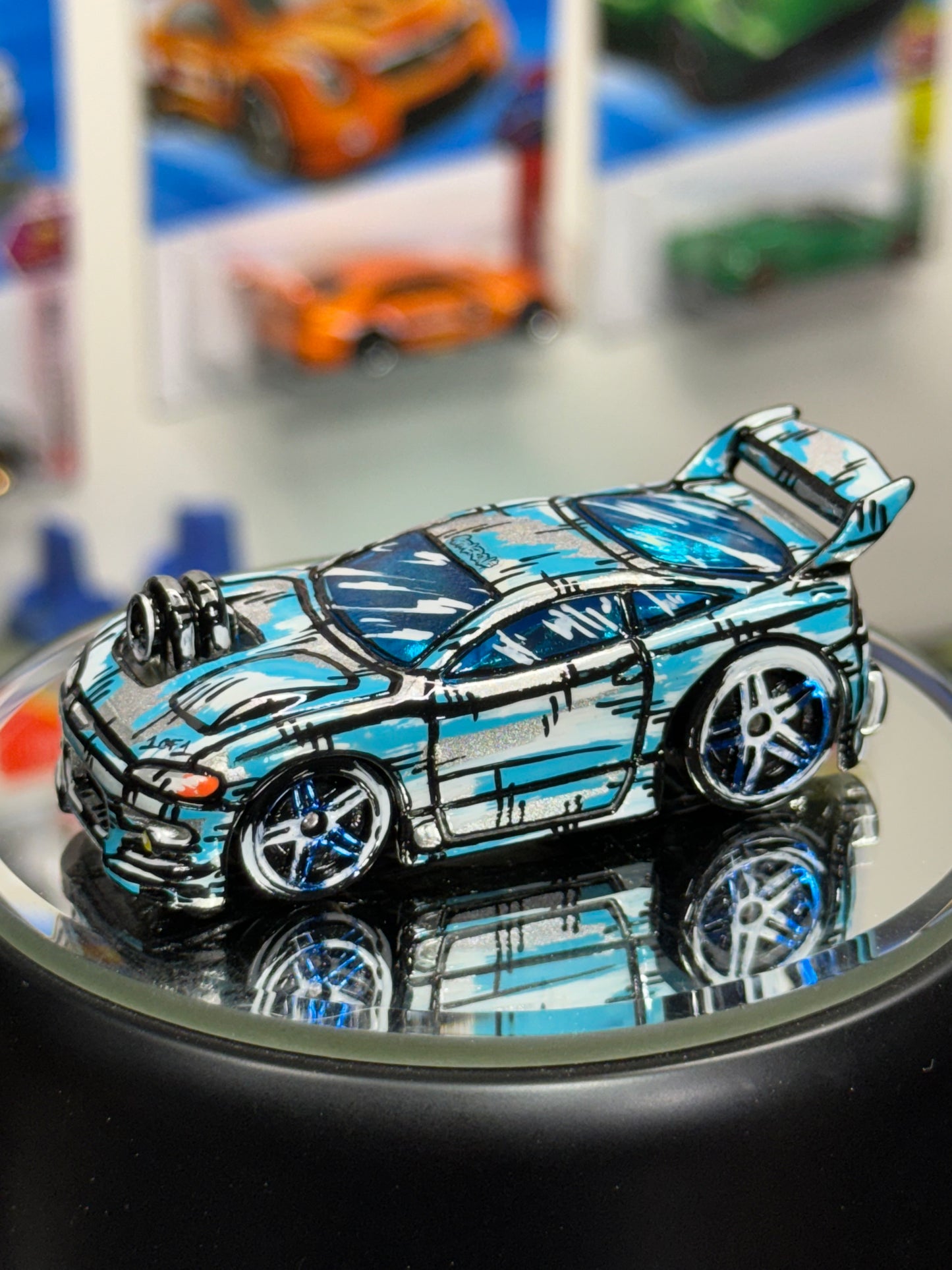 Manga Cartoon Mitsubishi Eclipse Hot Wheels (1 of 1)