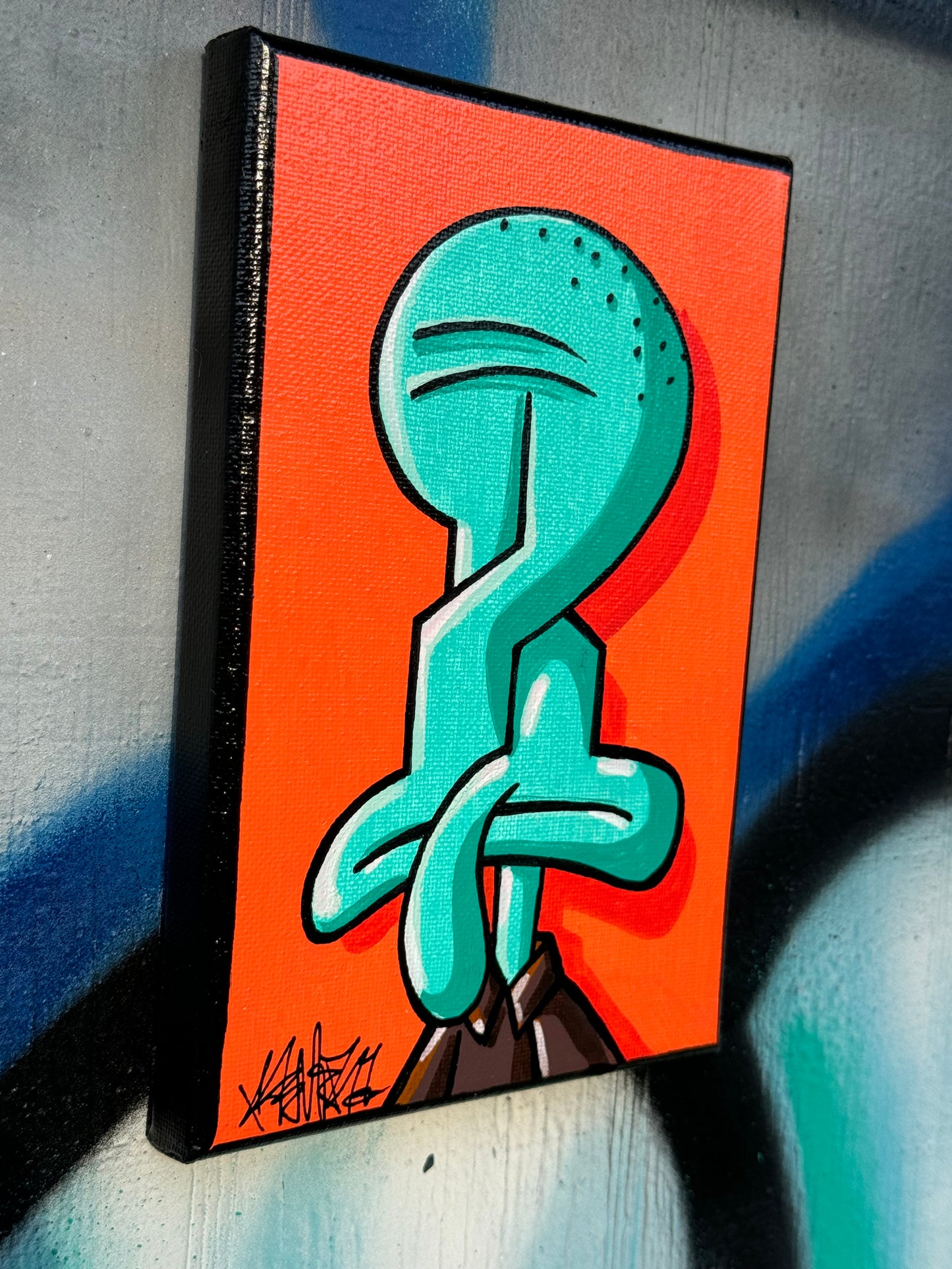 90s S Squidward Canvas