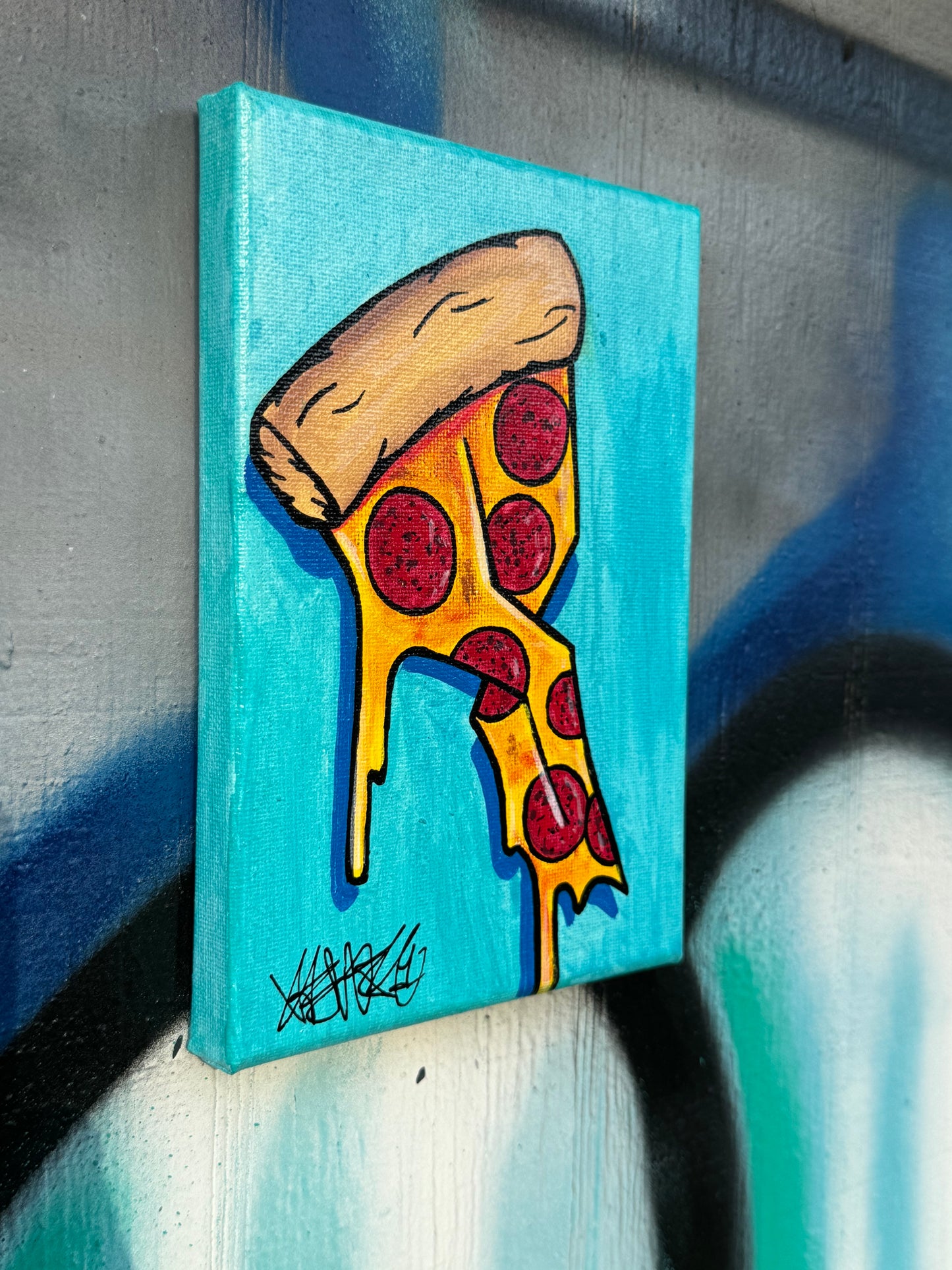 90s S Pizza Canvas