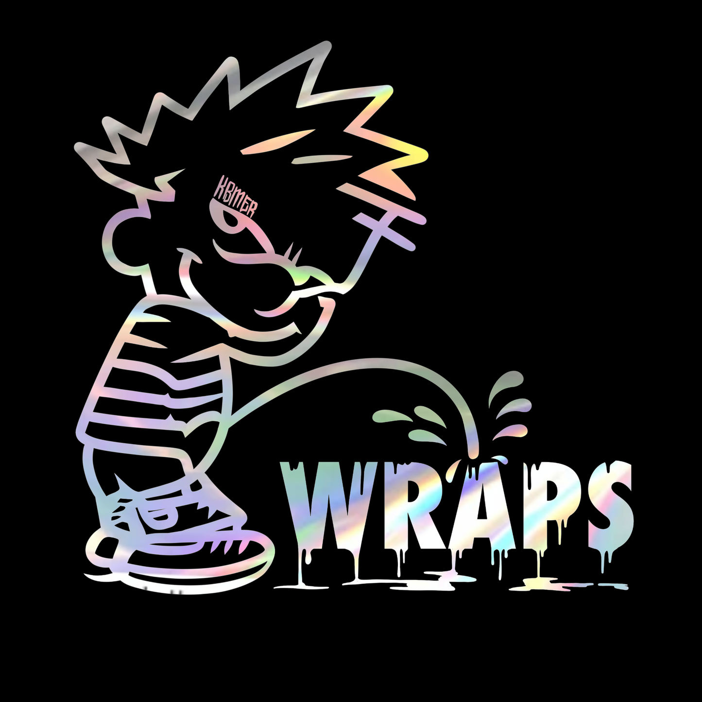 Calvin Wraps R Wack Vinyl Decal