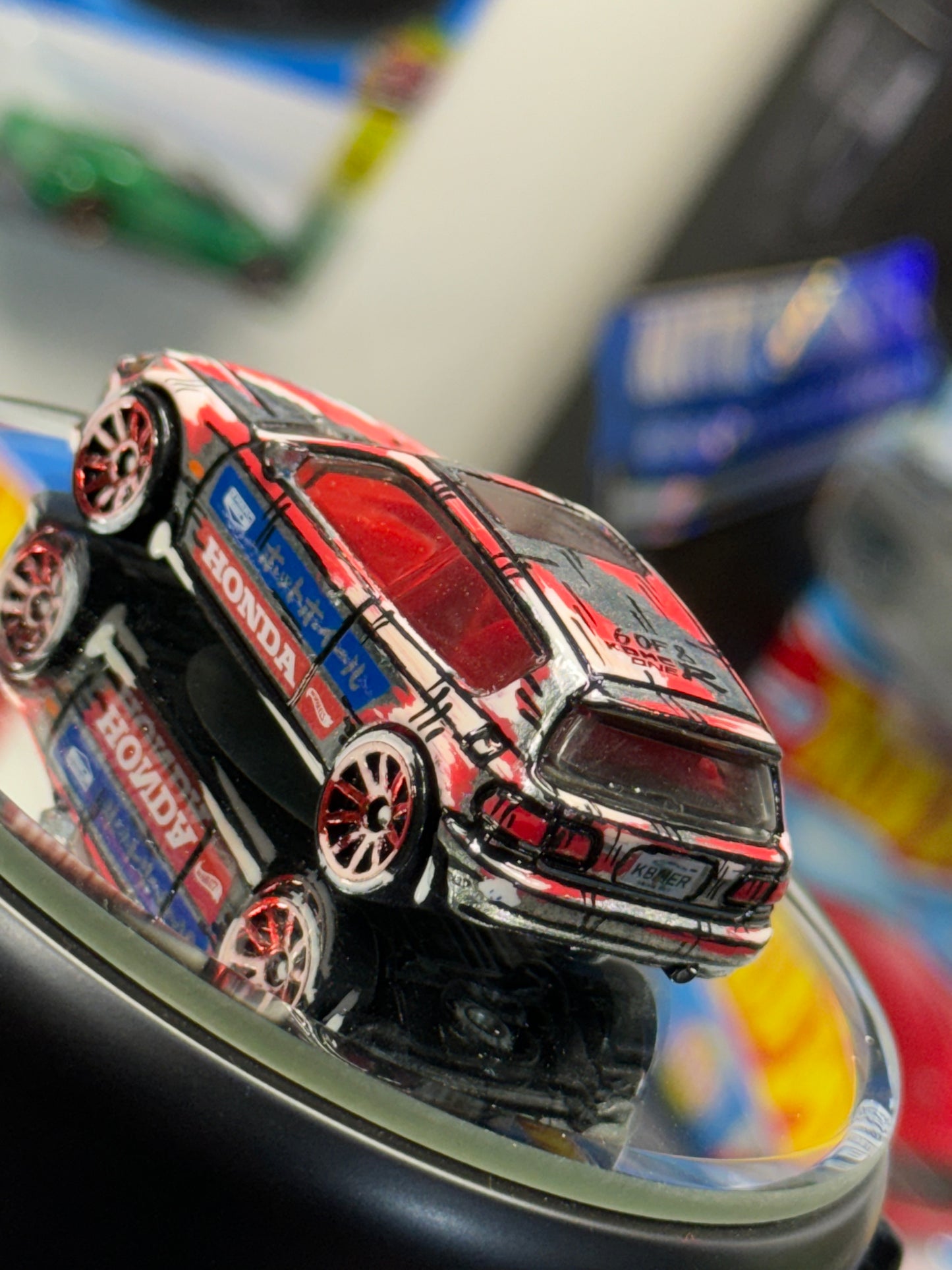 Blind Box Manga Honda Civic EG Hatchback Zamac Hot Wheels (1 of 8)