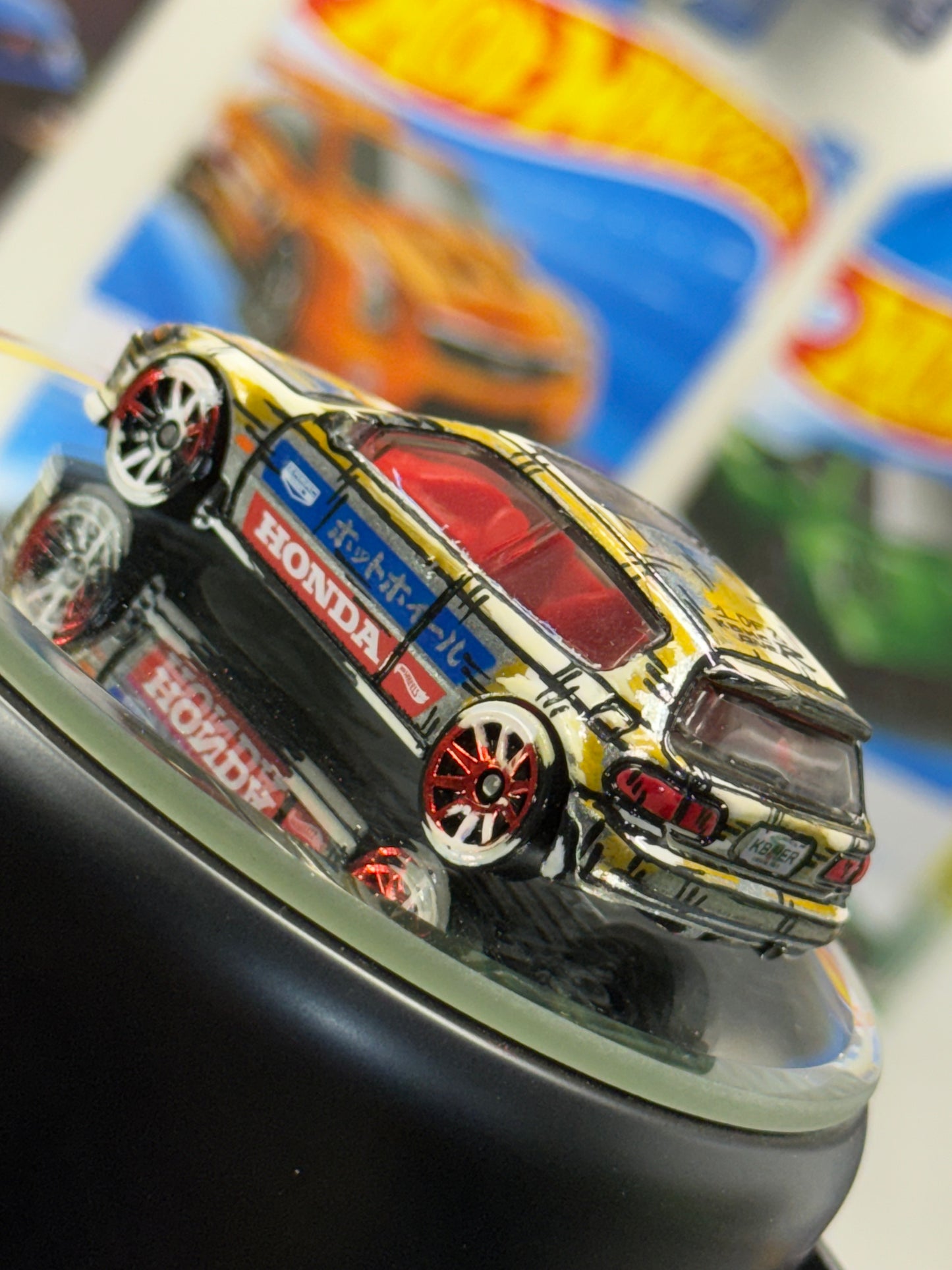 Blind Box Manga Honda Civic EG Hatchback Zamac Hot Wheels (1 of 8)