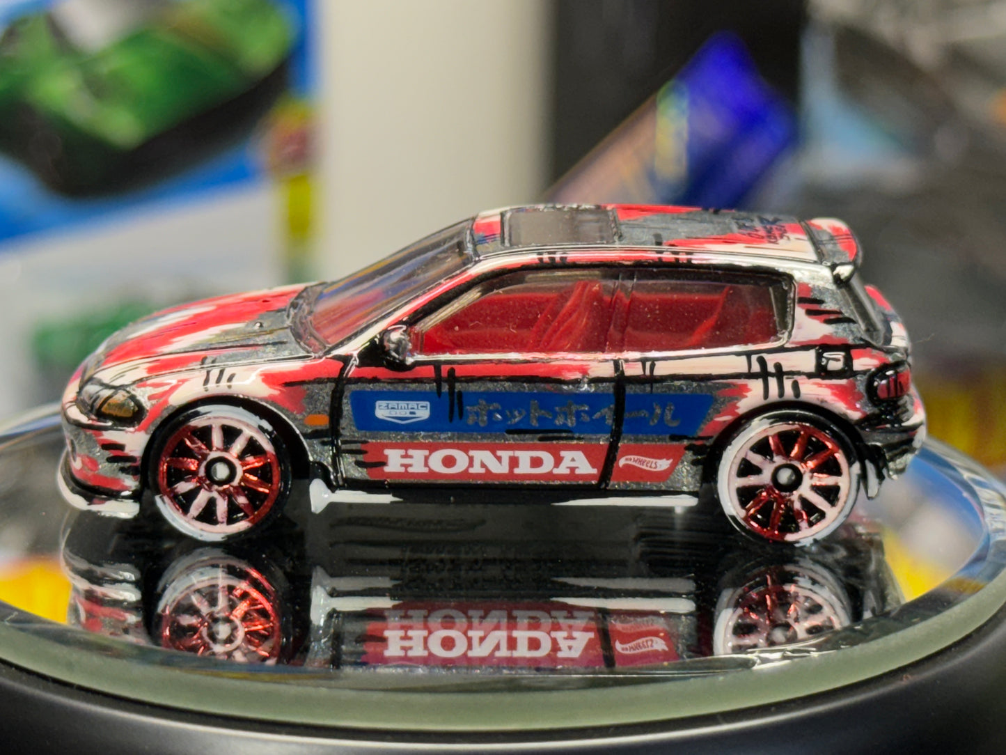 Blind Box Manga Honda Civic EG Hatchback Zamac Hot Wheels (1 of 8)