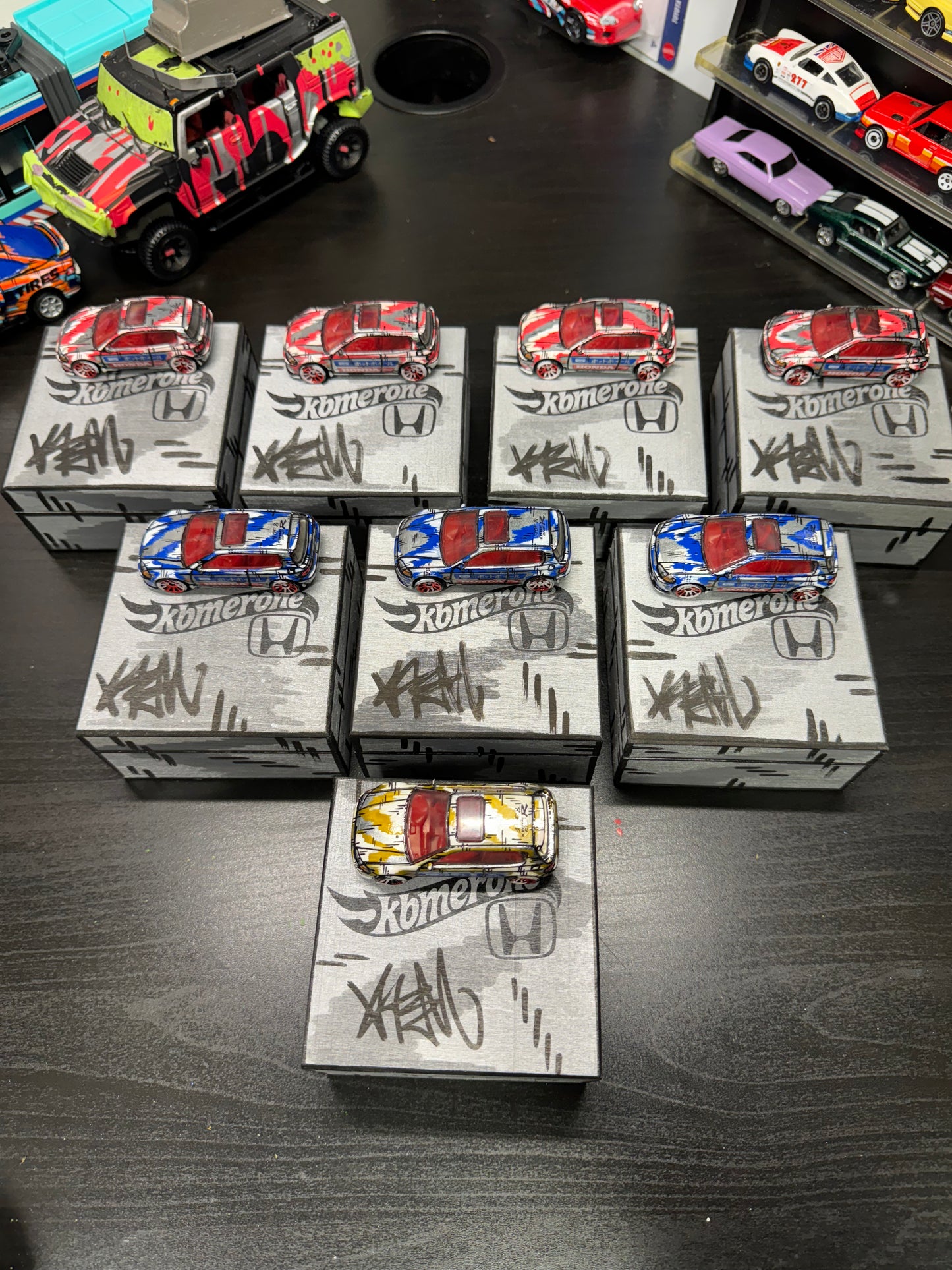 Blind Box Manga Honda Civic EG Hatchback Zamac Hot Wheels (1 of 8)