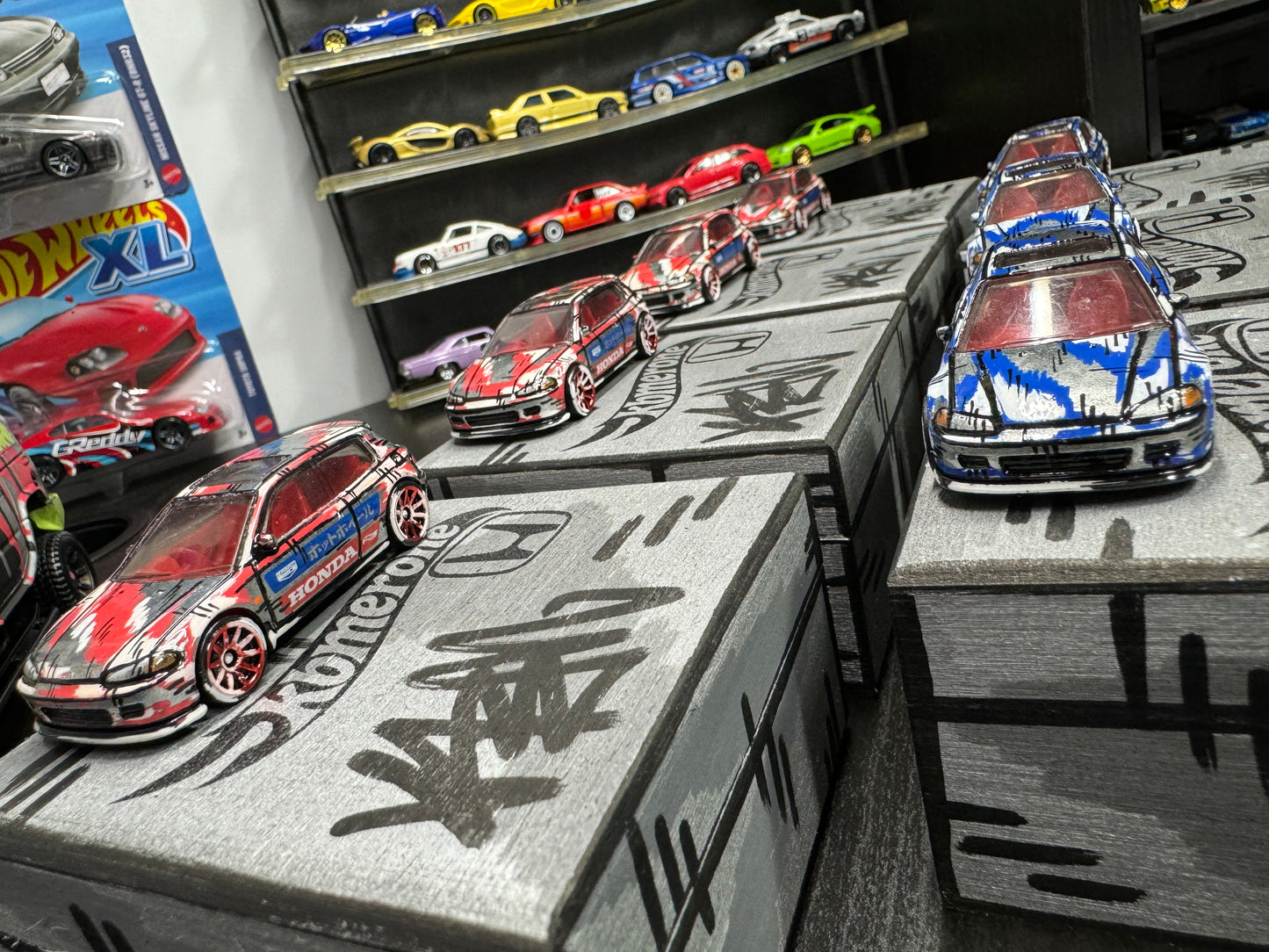 Blind Box Manga Honda Civic EG Hatchback Zamac Hot Wheels (1 of 8)
