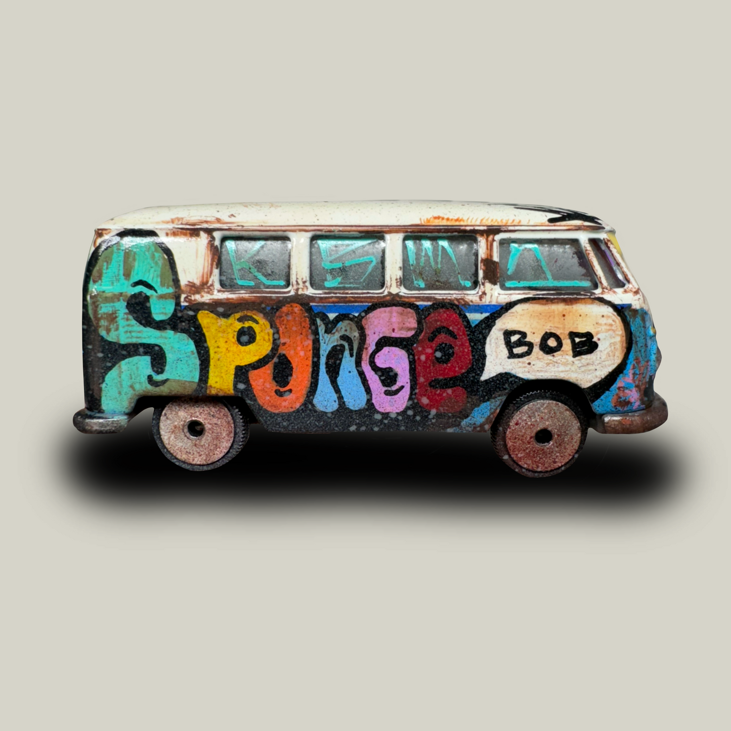 Hippie SpongeBob Graffiti Majorette VW T1 Bus (1 of 1)
