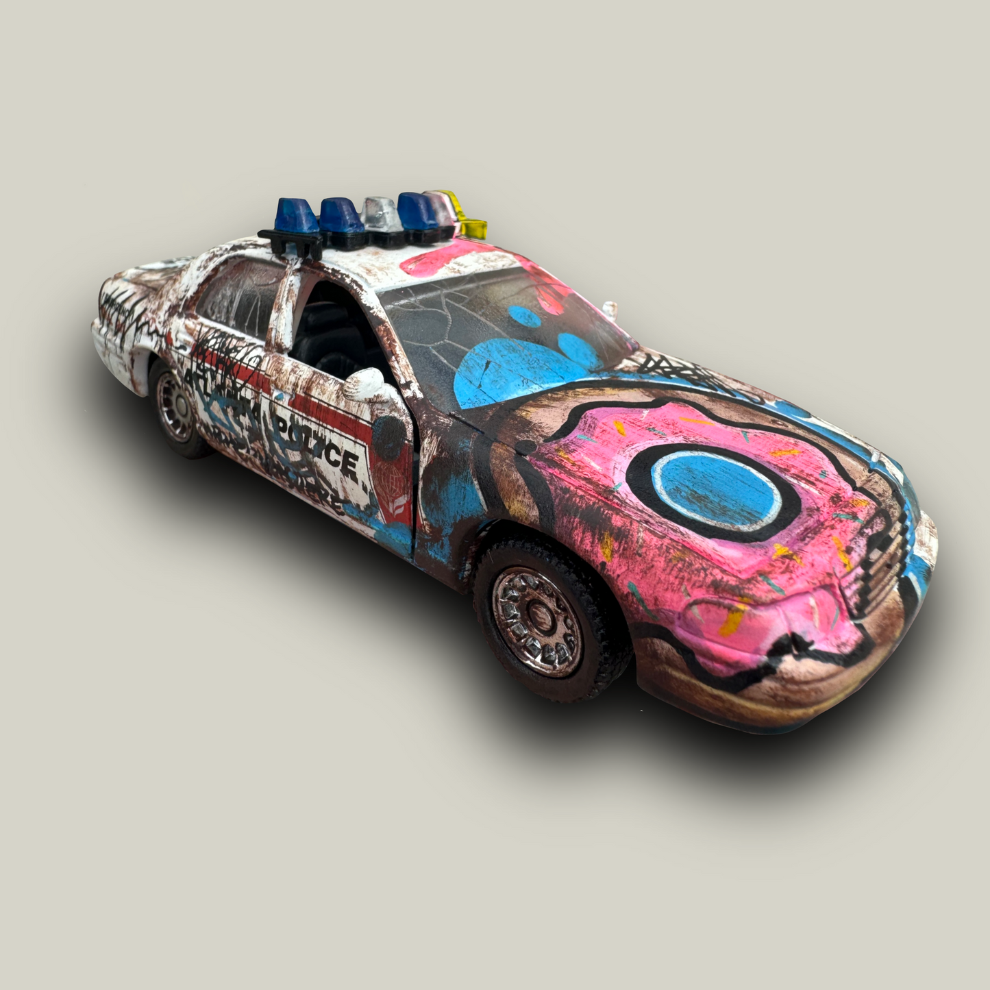 Graffiti Homer Simpson Police Car (1 of 1)