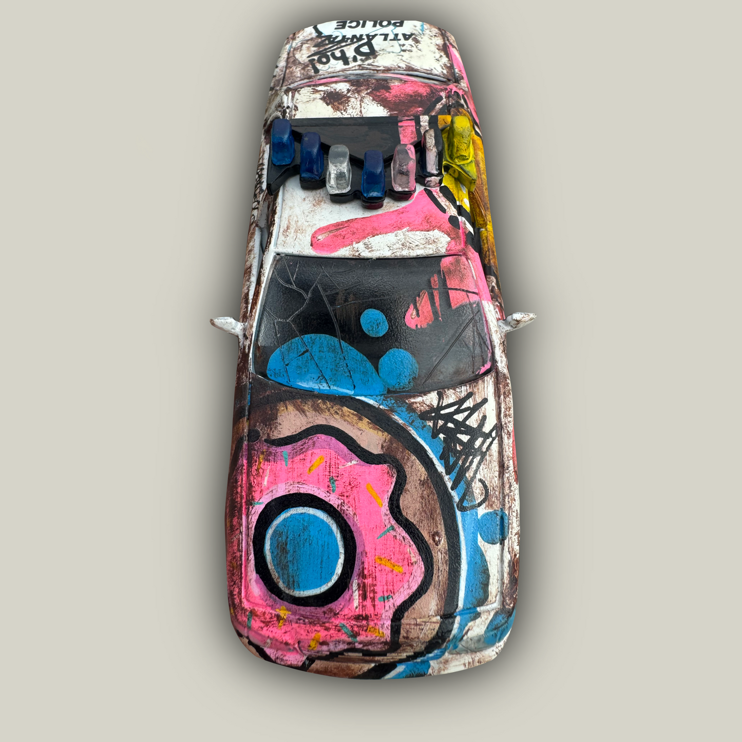 Graffiti Homer Simpson Police Car (1 of 1)